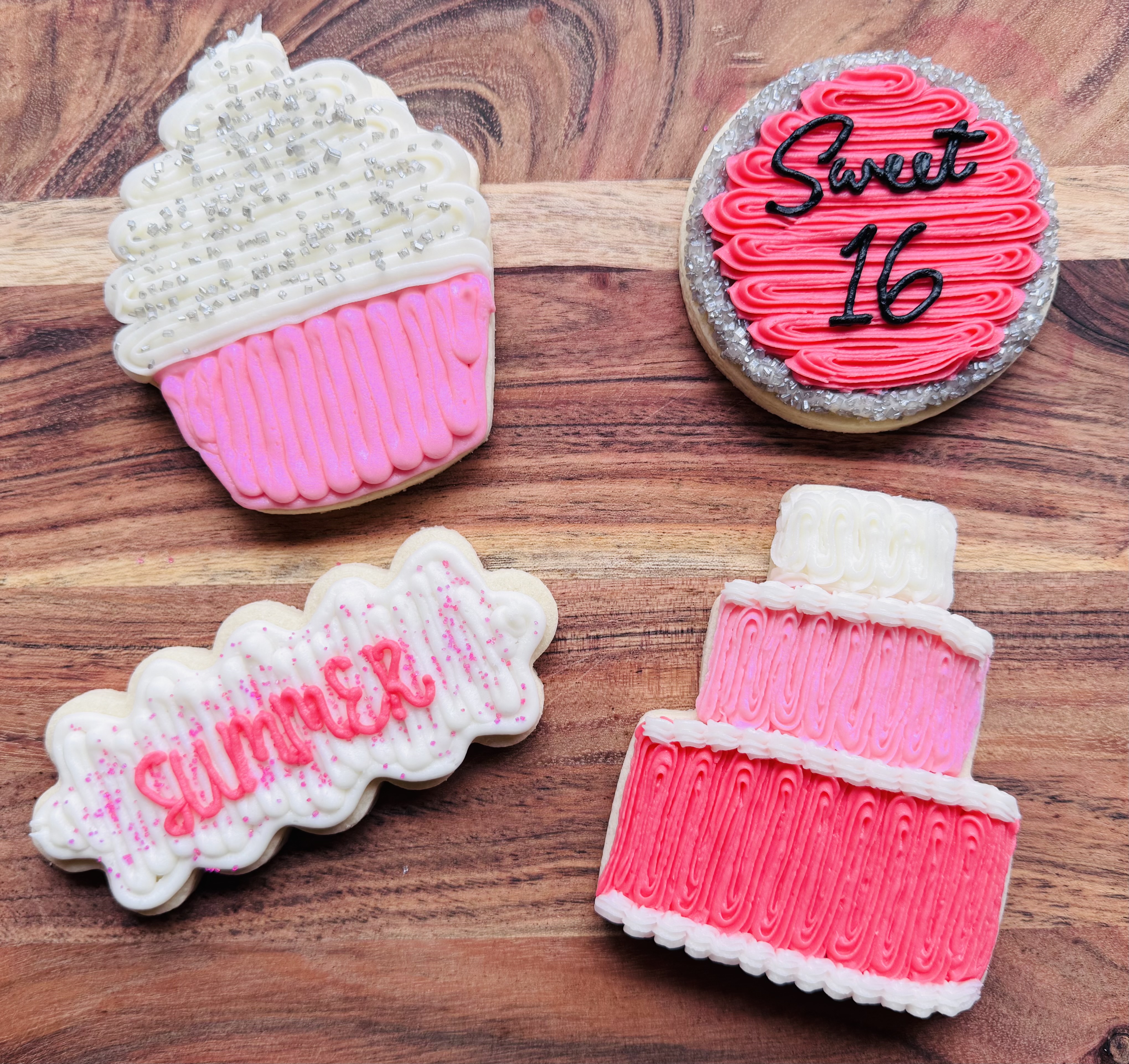 Birthday Party Sugar Cookies With Buttercream Frosting