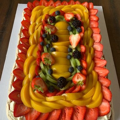 Pavlova Grande Frutas Mixtas (20 Porciones)/Large Mixed Fruit Pavlova (Serves 20)