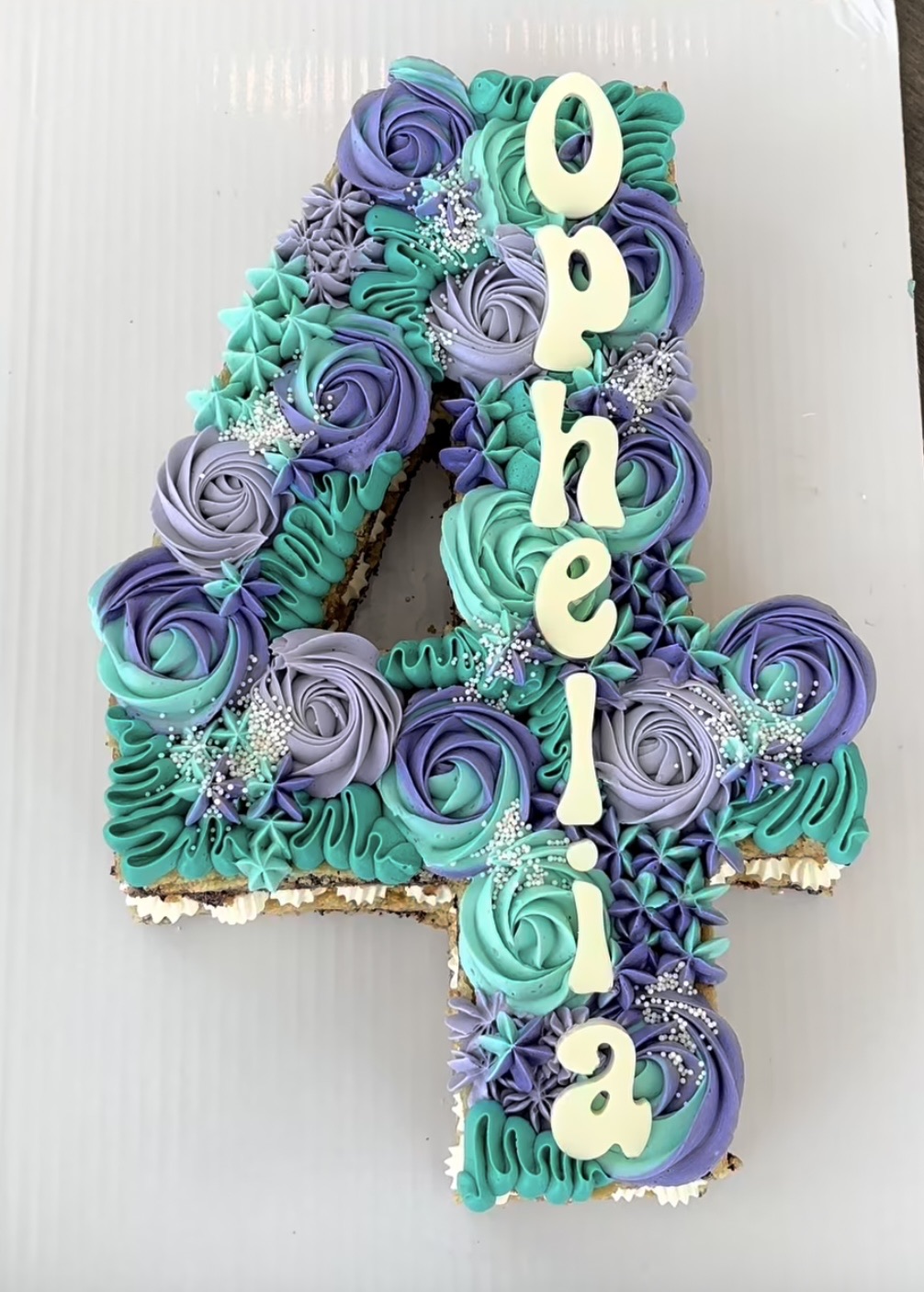 Number Cookie Cake