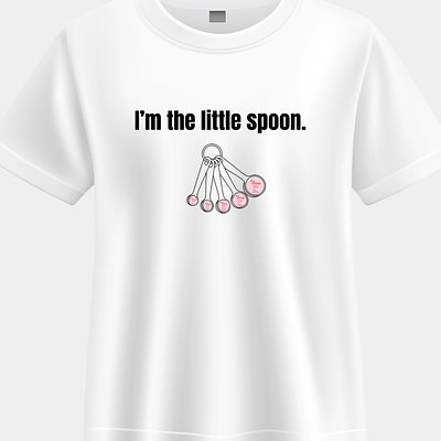 Hey Cookie! Little Spoon Adult T-Shirt (White)