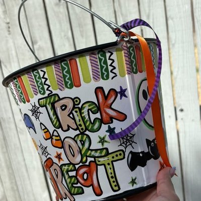 Painted Candy Bucket 