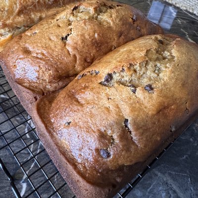 Sourdough Chocolate Chip Banana Bread 