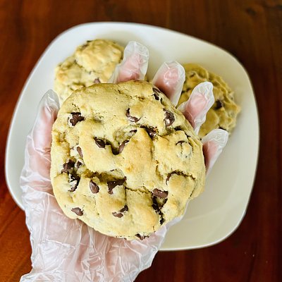 SIX Bakery Style Chocolate Chip Cookies (LARGE)