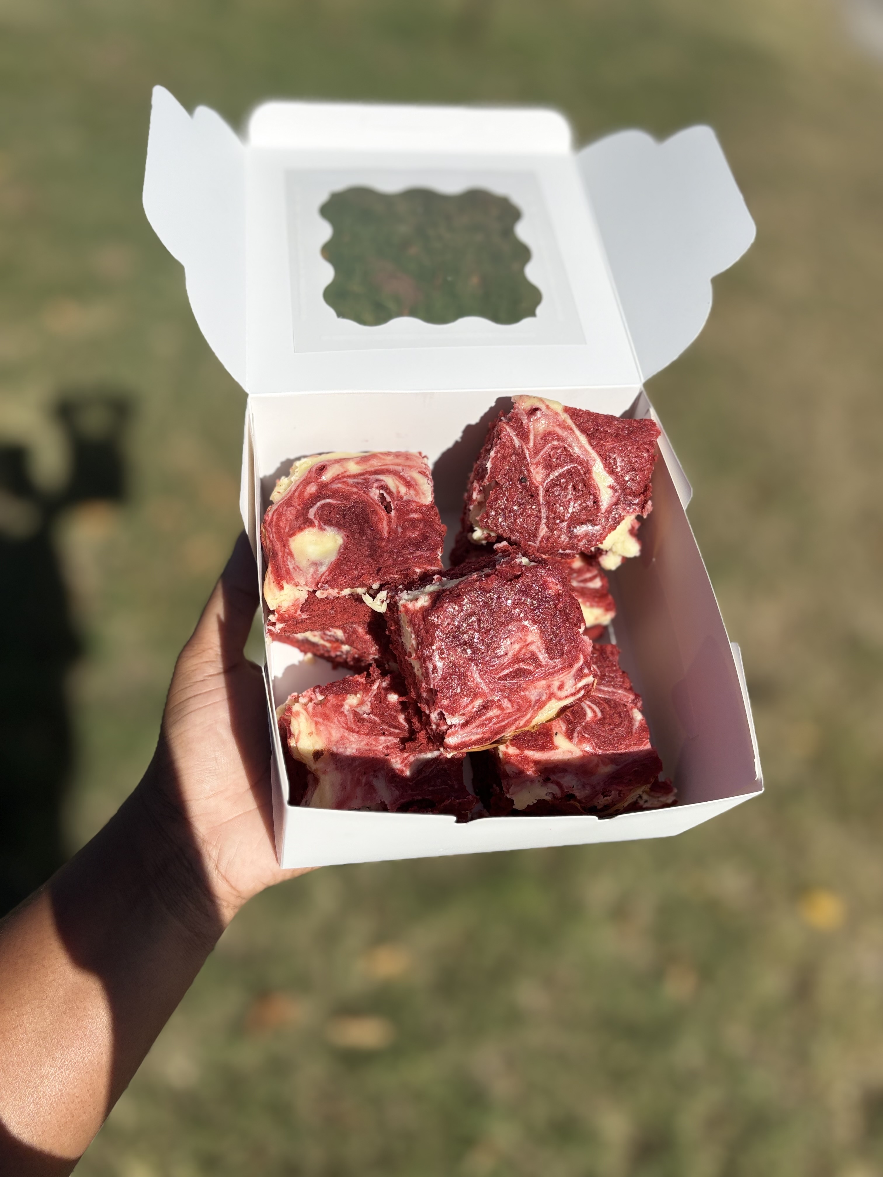 Red velvet Cheesecake Brownie Pan