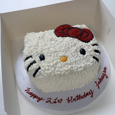 Hello Kitty Face Cake 
