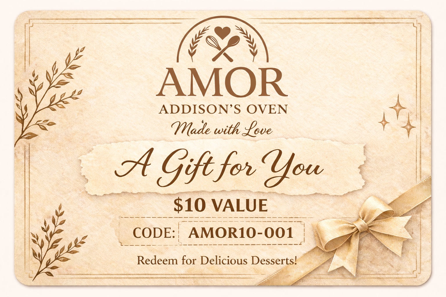 $10 Gift card - You Will Be Emailed A Digital Gift Card & Code