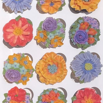 Floral Cupcakes - Box Of 24
