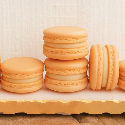 1/2 Dozen Creamsicle Macarons