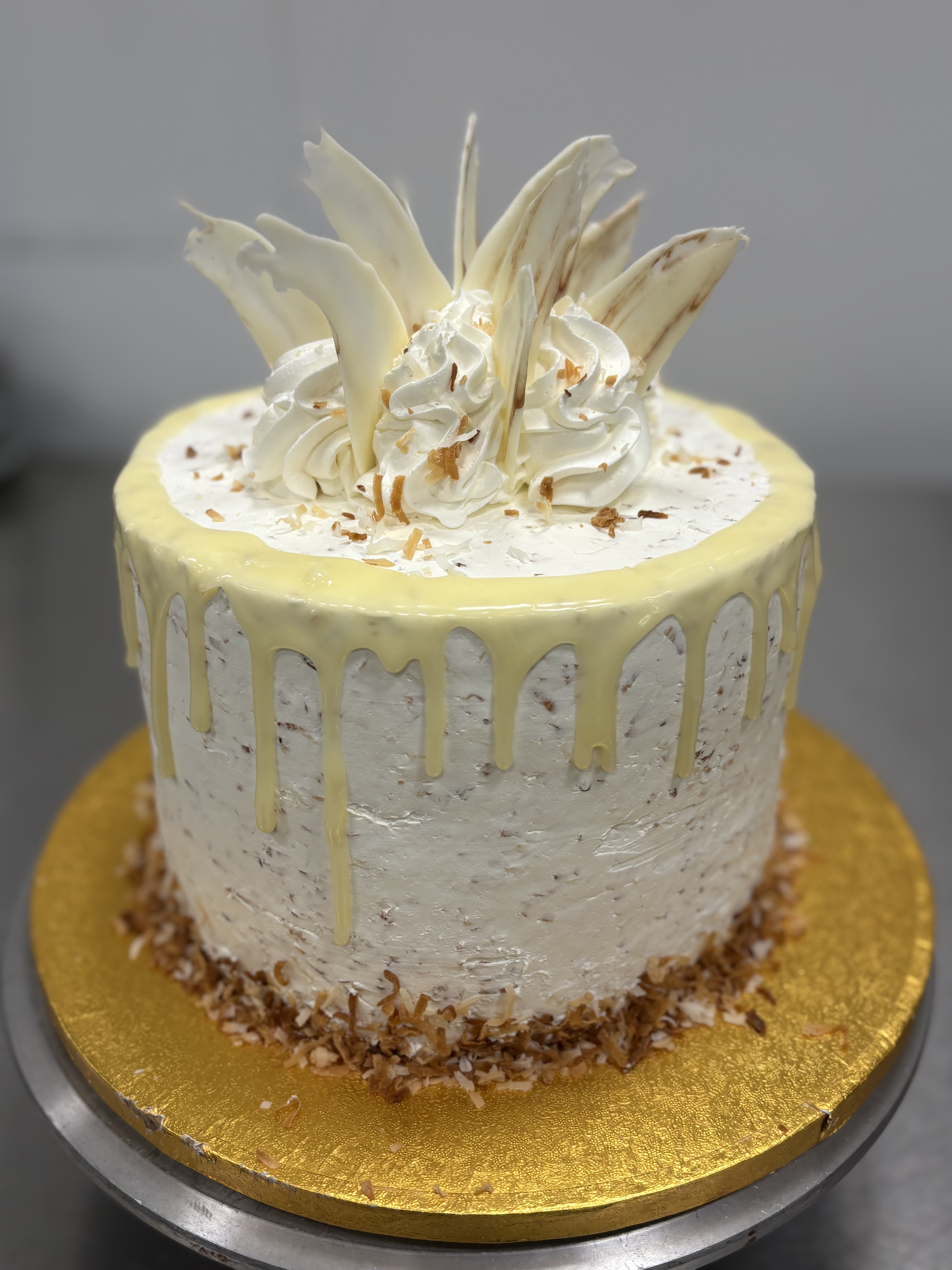 Toasted Coconut Cream Cake 