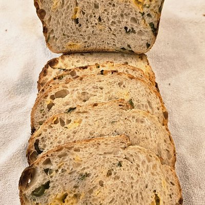 Jalapeno Cheddar Sourdough Loaf
