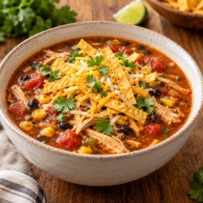 Southwest Chicken Tortilla Soup 