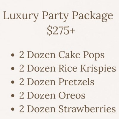 Luxury Party Package 
