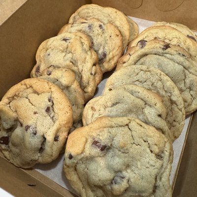 One Dozen Homemade Chocolate Chip Cookies