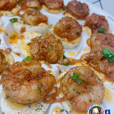 Cajun Shrimp Deviled Eggs