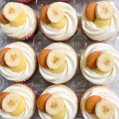 Banana Cream Pie Cupcakes 