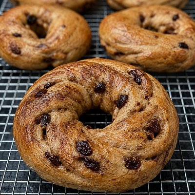 Sourdough Bagels - Cinnamon Raisin