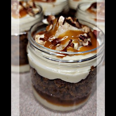 Sweet Potato Butter Pecan Cake Jar
