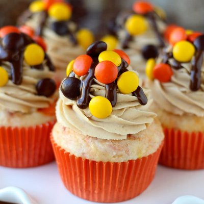 Reese Piece Cupcakes 
