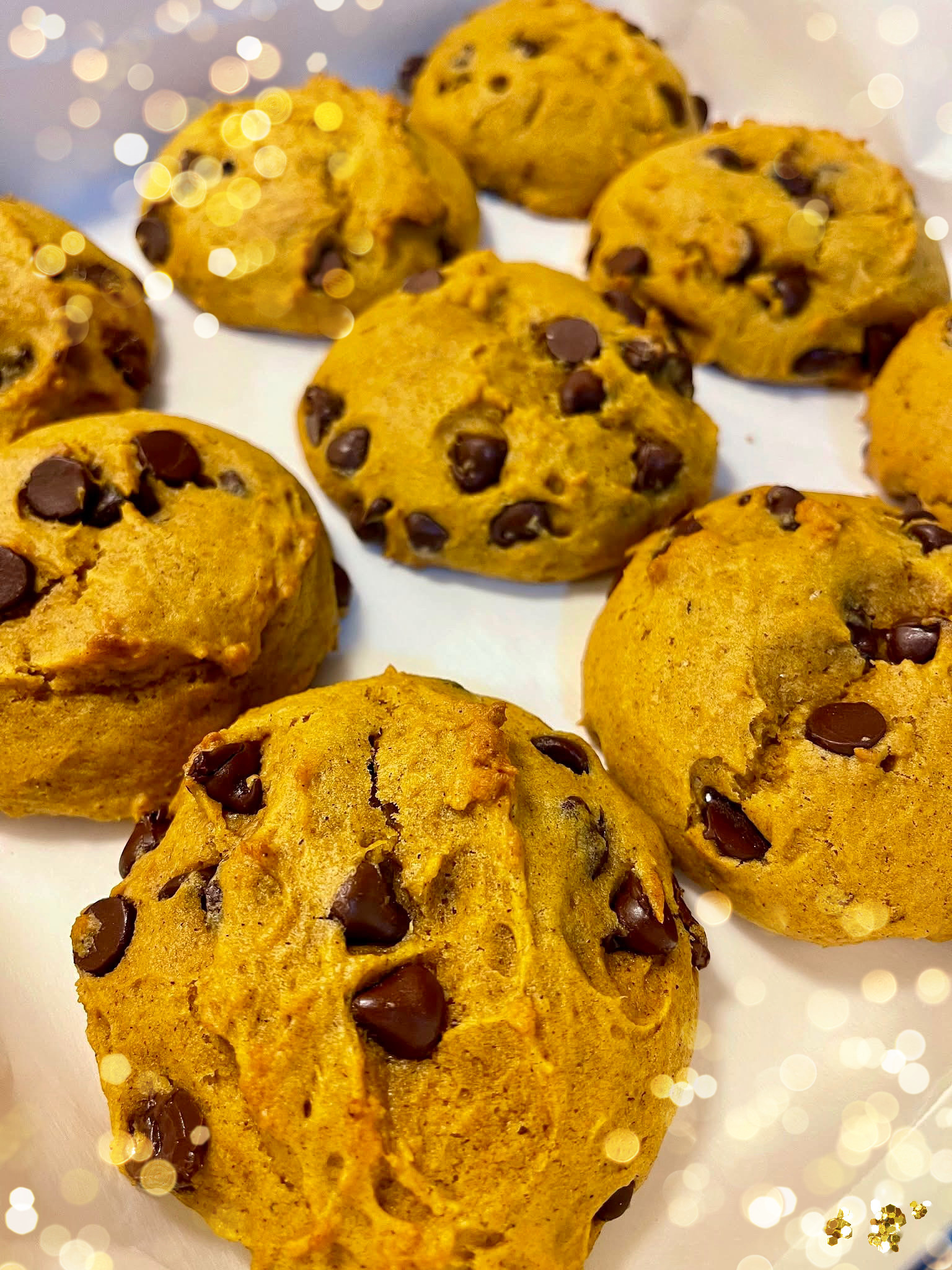 12 Each BIG Pumpkin Chocolate Chip Cookies