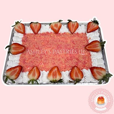 Strawberry Shortcake Tres Leches Cake (20 servings)