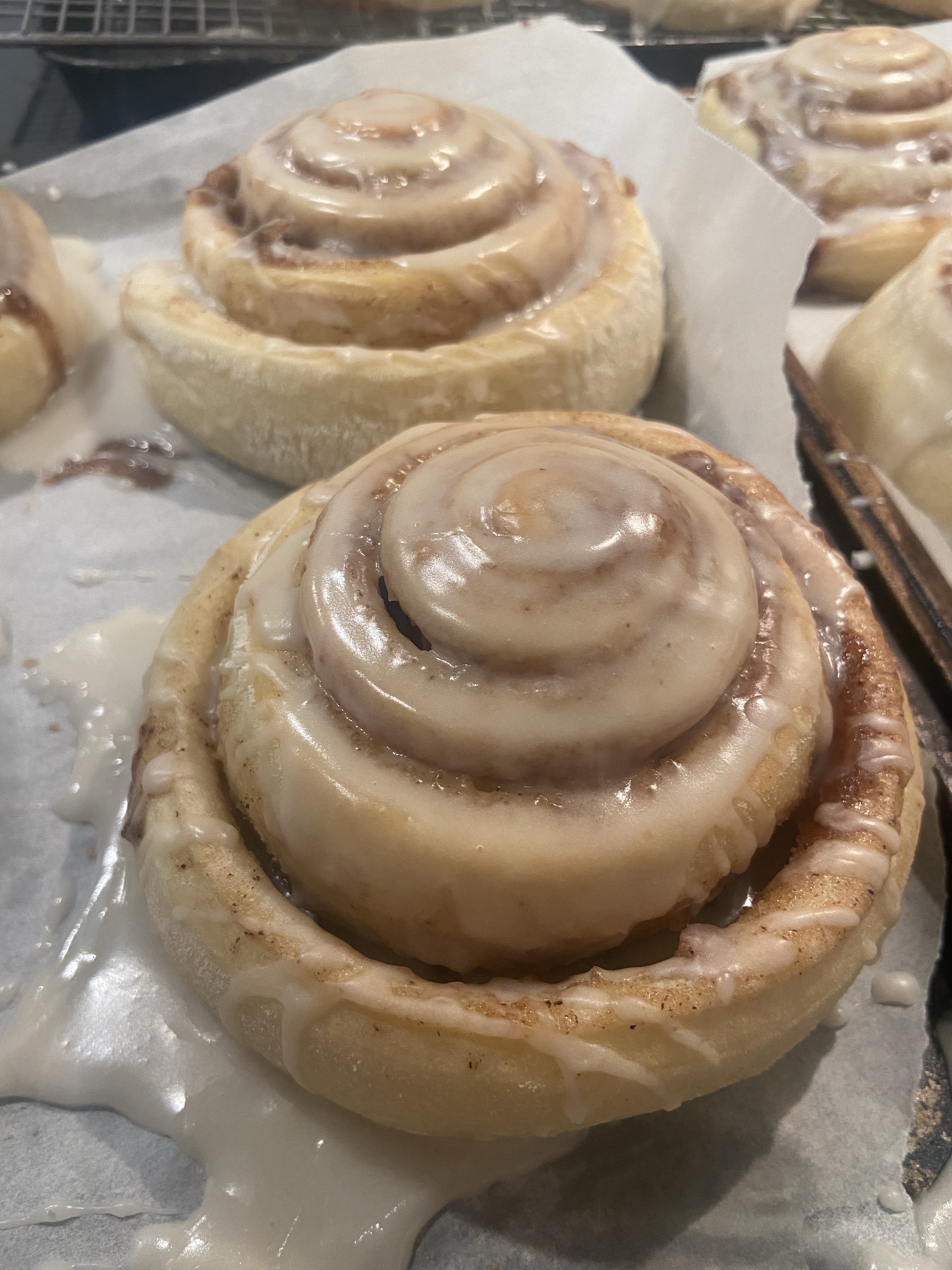 Sourdough Brioche Cinnamon Rolls - 6