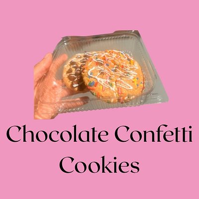 1/2 Dozen Chocolate Confetti Cookies