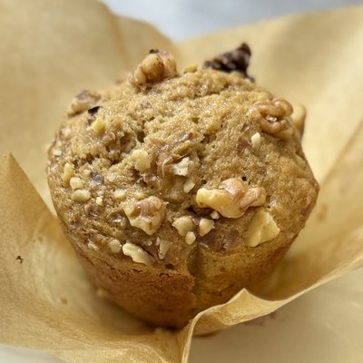 Sourdough Banana Nut Muffins