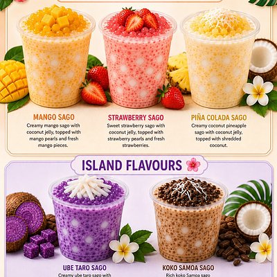 Choose Any 3 Of Our Delicious Sago Flavours