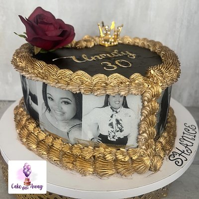 Edible Image Ribbon Add On - 8 Inch Cake