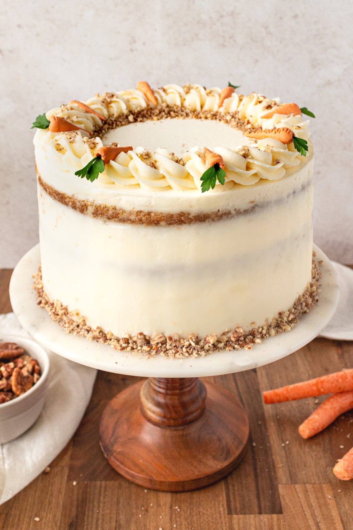 8 Inch Carrot Nut Cake 