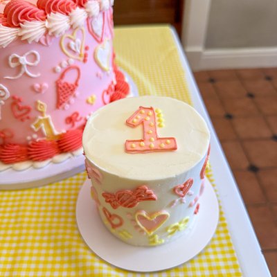 1st Birthday Package - Smash Cake & Matching Celebration Cake