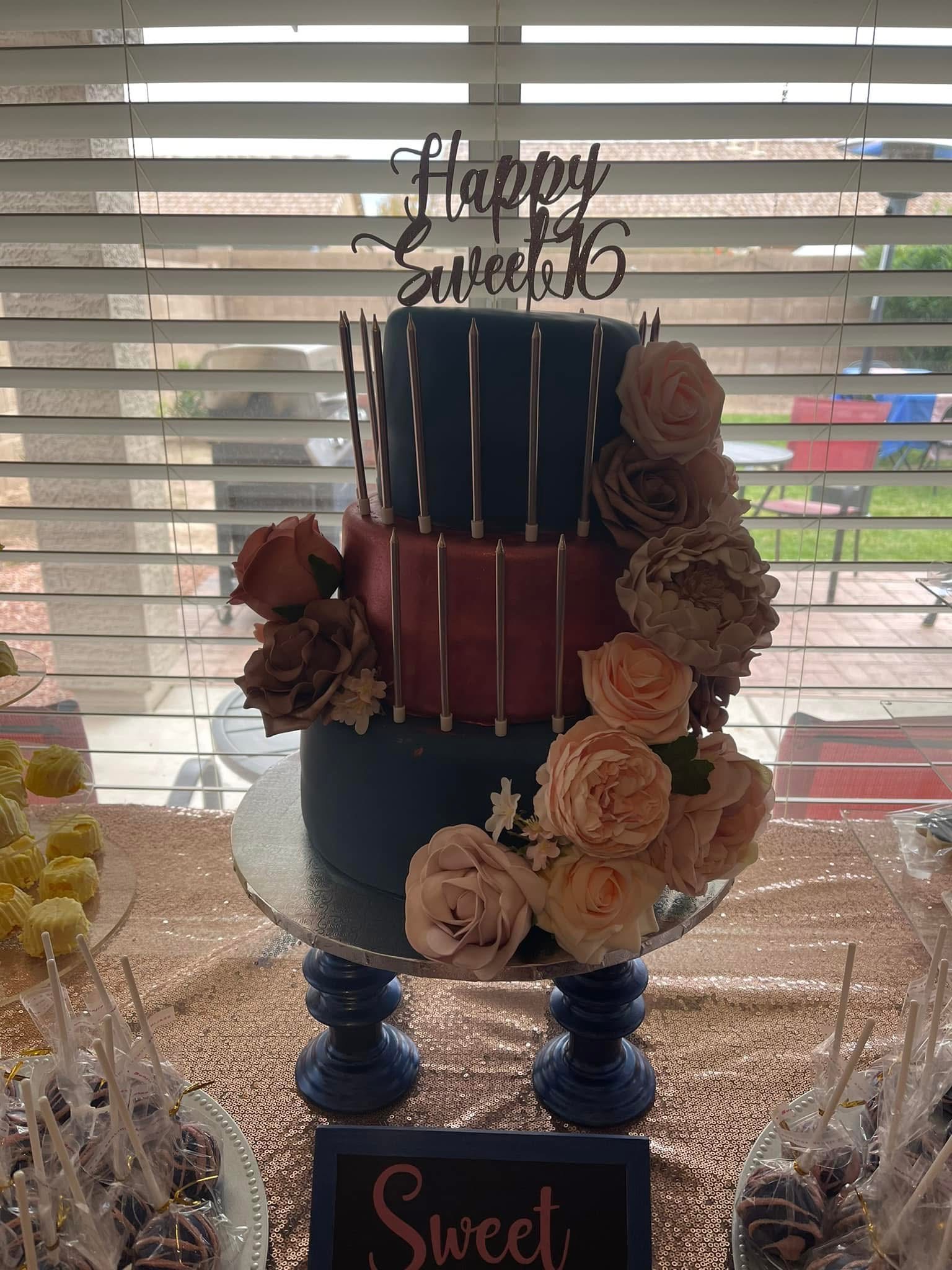 3 Tier Fondant Cake
