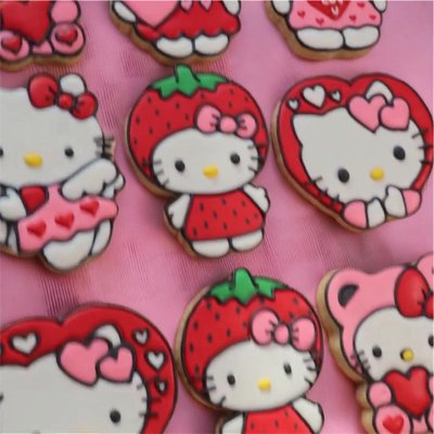 Hello Kitty, Strawberry Cookies