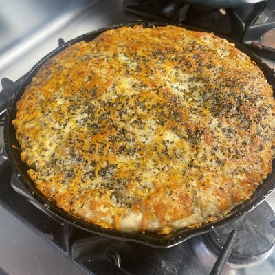 Cheesy Garlic Sourdough Focaccia 
