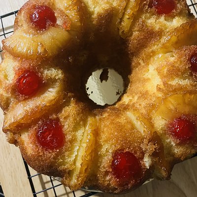 Pineapple Upside Down Bundt Cake