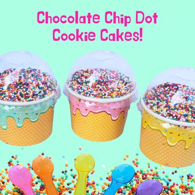 Chocolate Chip Dot Cookie Cake