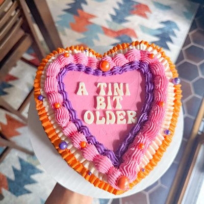 Heart Shaped Cookie Cake 