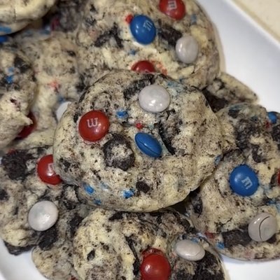 Stars And Stripes Oreo Cheesecake Cookies 