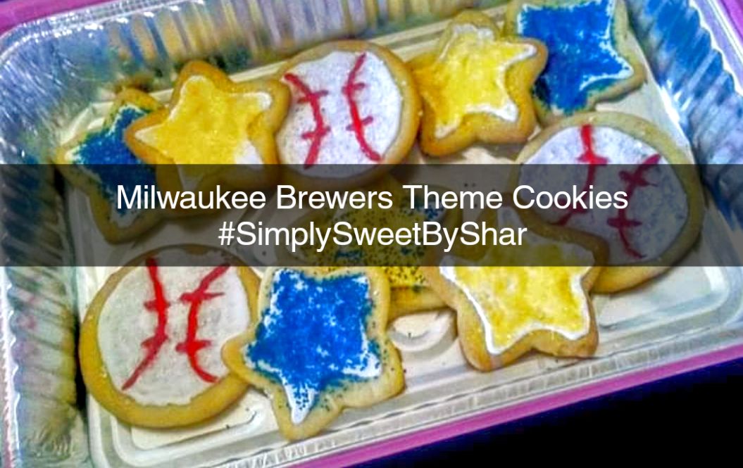 Milwaukee Brewers Theme Cookies