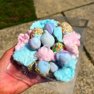 Cotton Candy Candied Grapes 