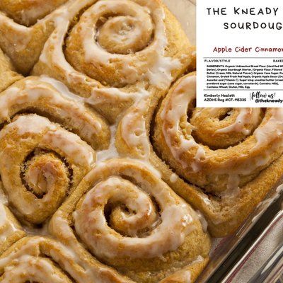 Apple Cider Cinnamon Sourdough Rolls