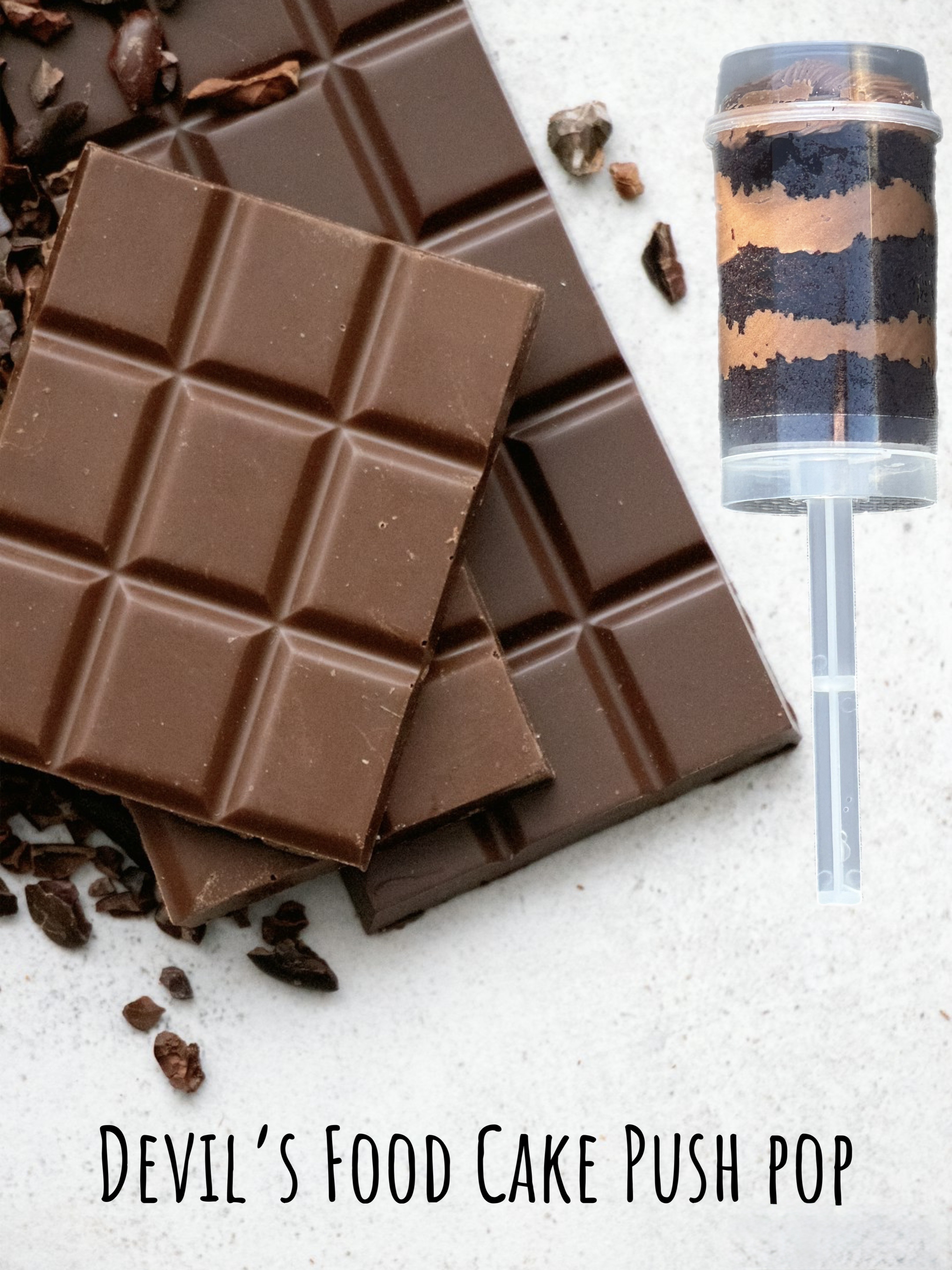 1 Dozen Devil’s Food Cake Push Pops