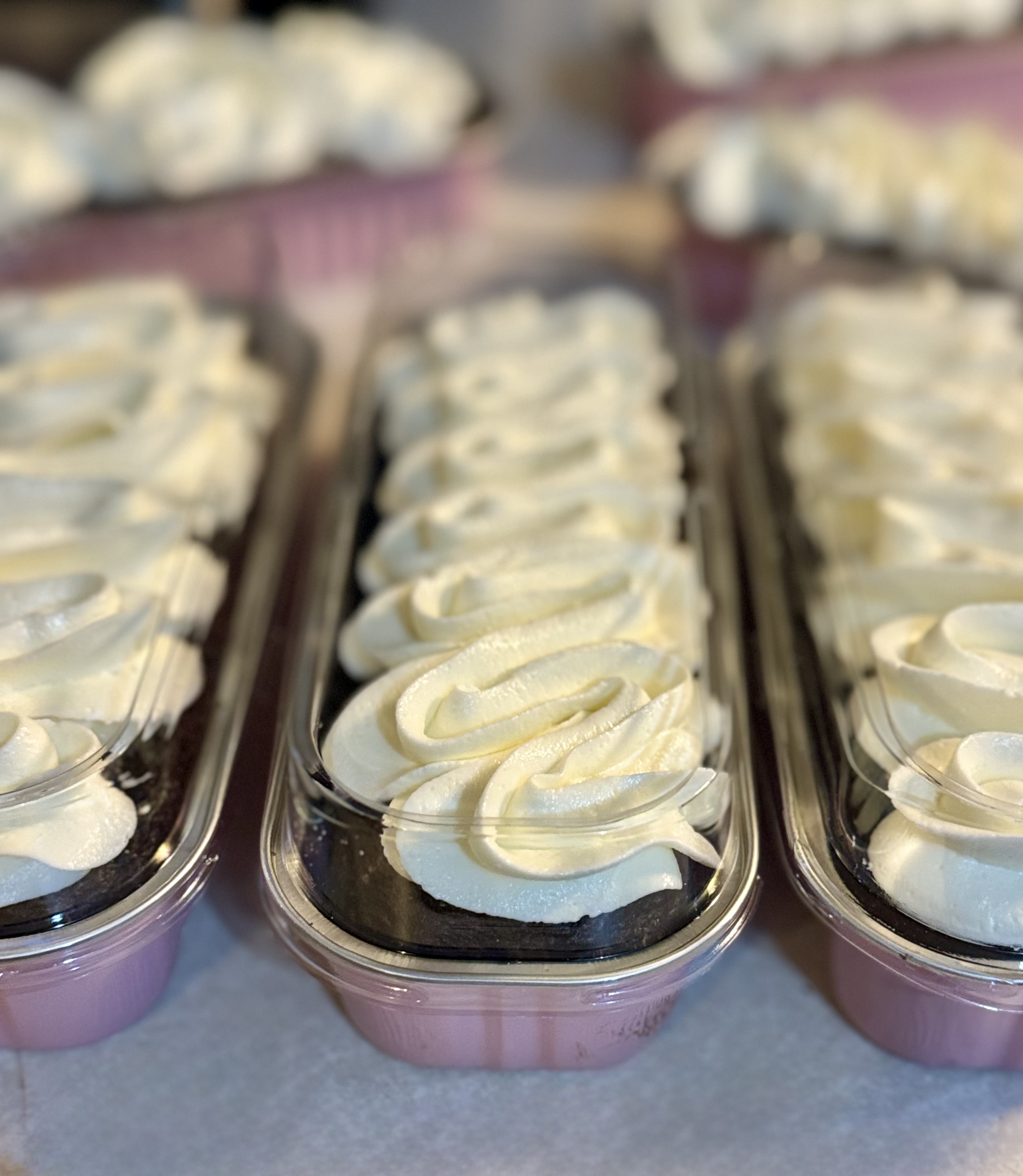 2 Each Chocolate Cake with Buttercream Frosting Mini