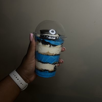 Cookie Monster Cheesecake Cup