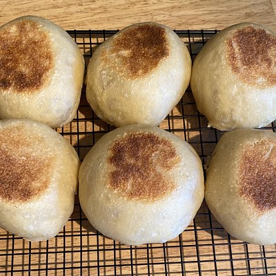 Sourdough English Muffins