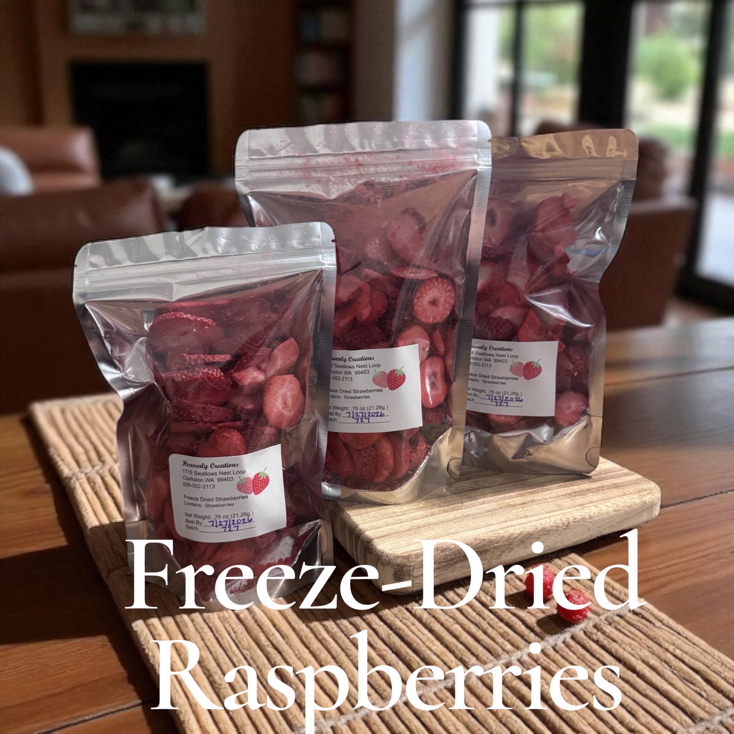 Freeze-Dried Raspberries