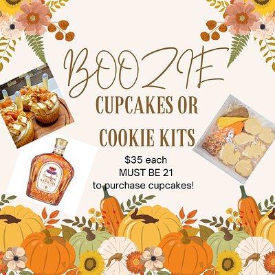 Fall Boozie cupcakes