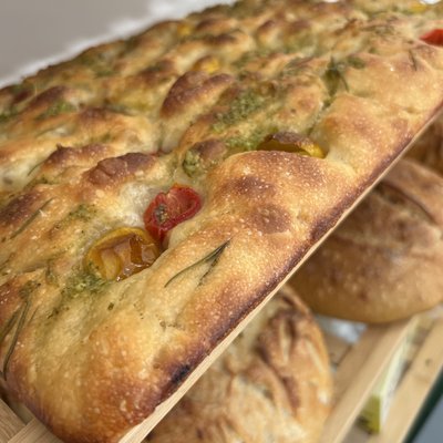 Herb & Tomatoe Sourdough Focaccia
