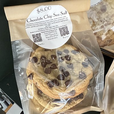 Sea Salt Chocolate Chip Cookies 6 Pack