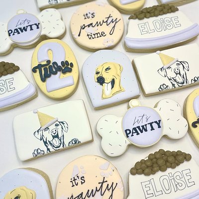 Custom Piped Cookies